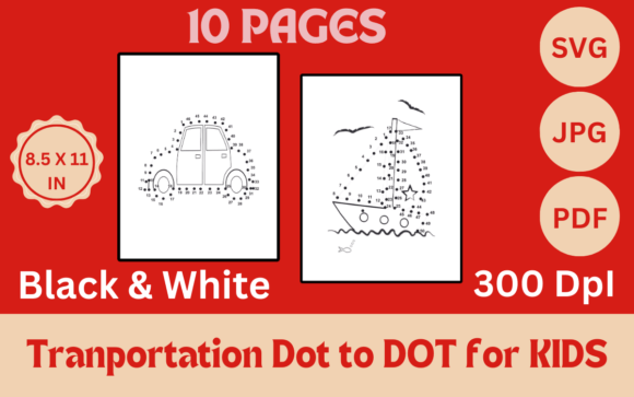 A Craft Business Review: Transportation Dot-to-Dot Graphics