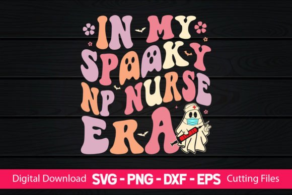 A Spooky Nurse Era Graphic for Crafts and Branding