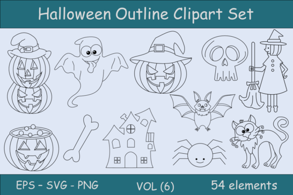 A Versatile Halloween Clipart Bundle for Crafts and Graphics