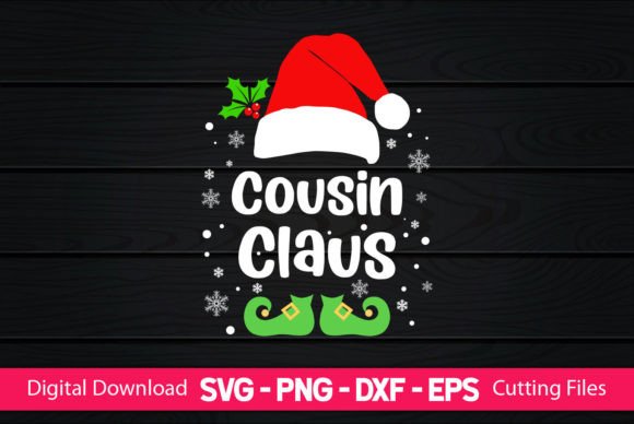 Cousin Claus: A Crafted Graphic Asset for Seasonal Branding