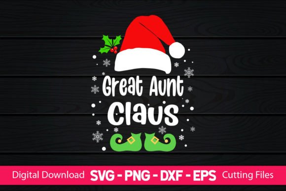 Great Aunt Claus: A Festive Graphic Design Asset for Crafts