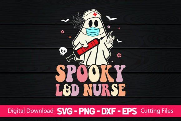 Spooky Nurse Graphic Asset for Crafts and Merchandise